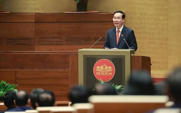 State President Vo Van Thuong delivers inauguration speech hinh anh 1