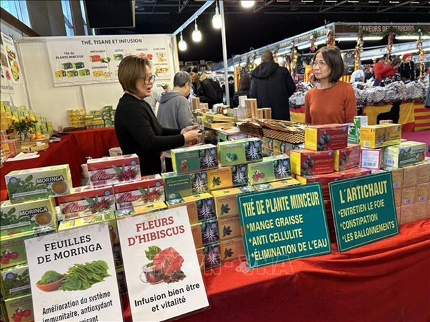 Vietnamese tea, dried fruits introduced in Paris fair hinh anh 1