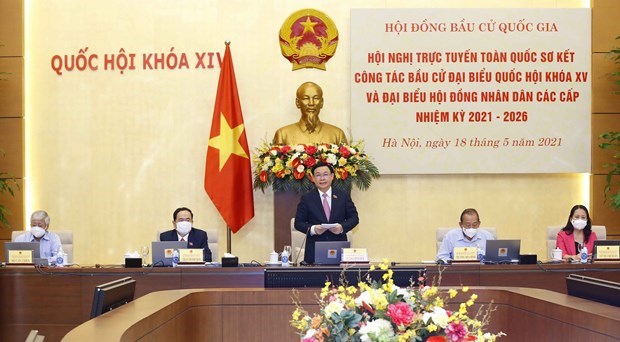 Second national conference on general elections held hinh anh 1