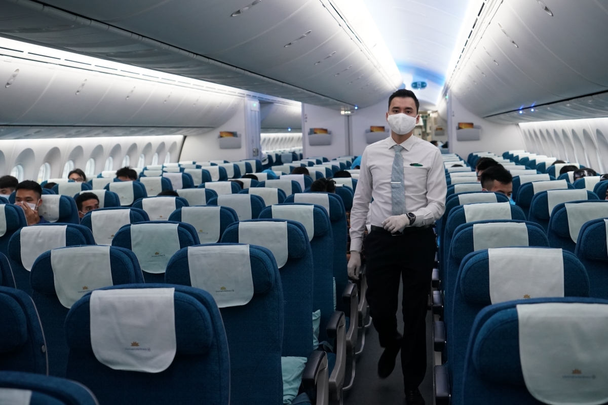 The aircraft is disinfected according to international standards, with special focus given to the entirety of the passenger cabin and the cockpit.