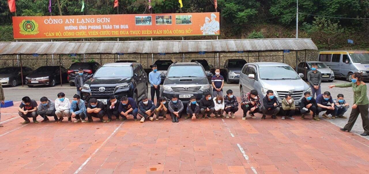  20 Chinese citizens are arrested by Lang Son police for entering Vietnam illegally.